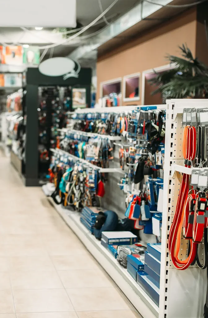 Pet Shop Interior Shelves