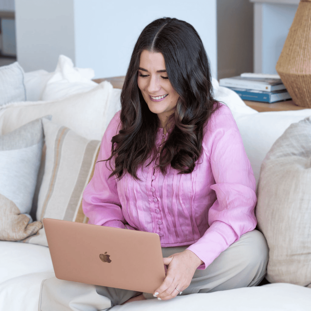 Jenna with laptop